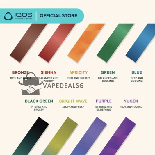 IQOS TEREA flavour list classic and menthol heatsticks Singapore