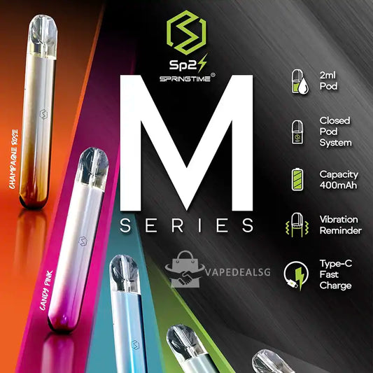 SP2 M Series device features pod system Type-C fast charge Singapore
