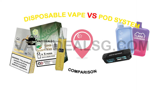 Disposable vape vs pod system difference guide Singapore - Vapedealsg.com