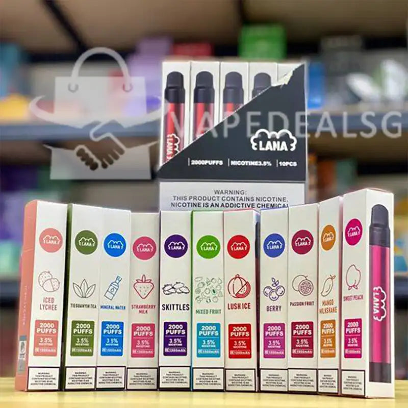 LANA PEN 2000 disposable vape flavours available in Singapore