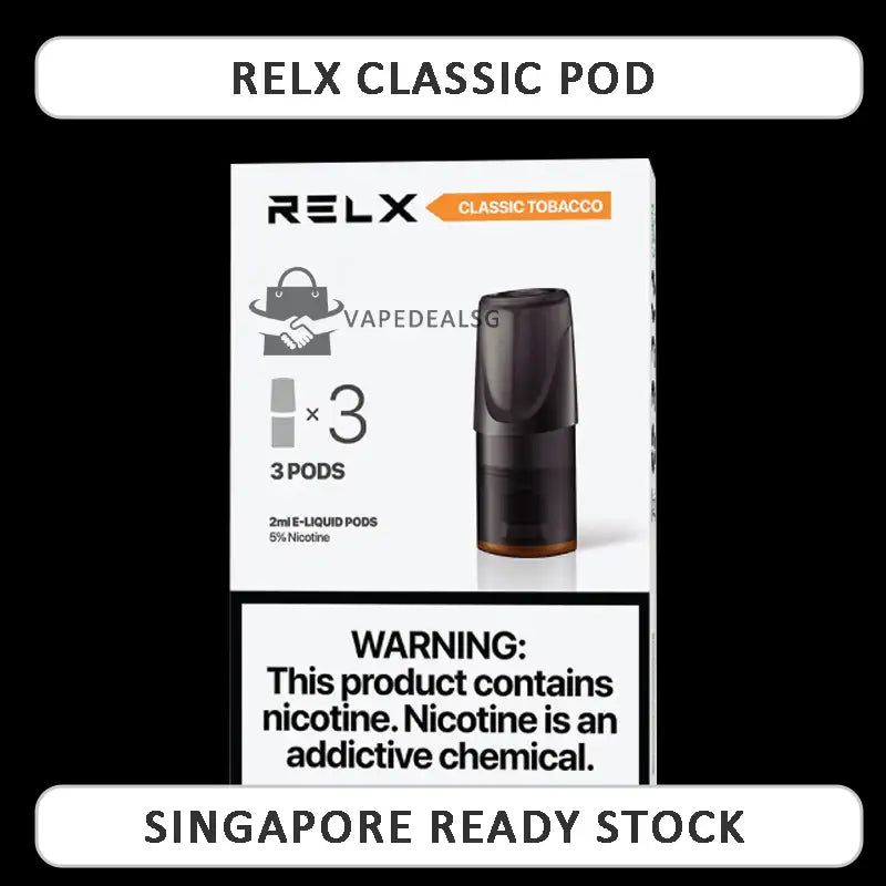 RELX Classic Pod Singapore – Authentic RELX Pods Ready Stock at VAPE SG