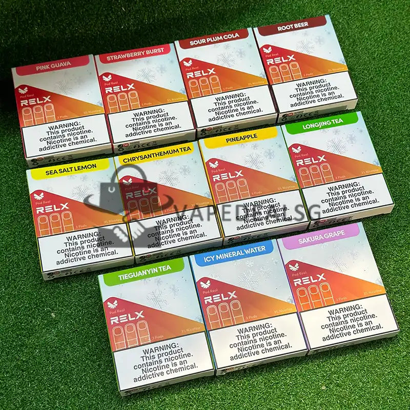 RELX Pod Real flavours collection authentic RELX pods Singapore ready stock